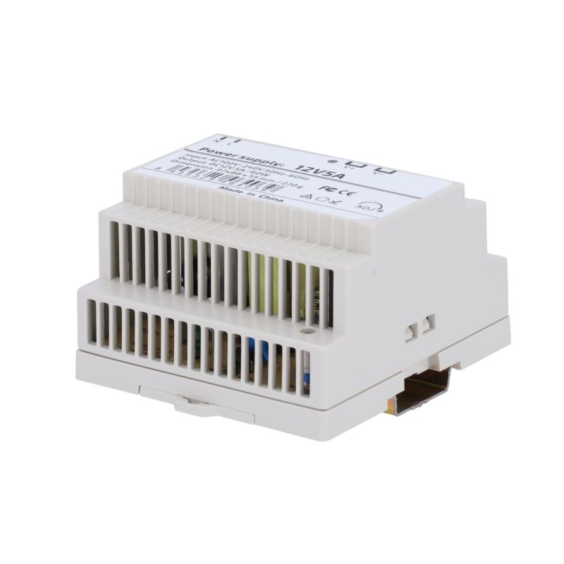 DC12V5A-DIN-P - Fuente de alimentación, Salida DC 12 V 5 A / 60 W,…