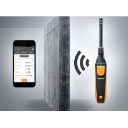 Testo 0560 2605 02 Termohigrómetro 605i con Bluetooth hasta 100 metros y sonda plegable en 90º