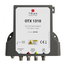 Kit Triax OTX 1310 O conjunto inclui um LNB de banda larga TWB 40 e a unidade OTX com comprimento de onda óptico de 1310nm