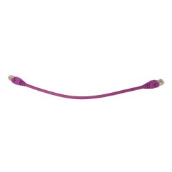 Cable de Red RJ45 U/UTP Cat 6 Cu LSFH 0,3m Violeta Televes