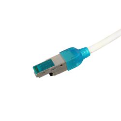 Conector de Datos RJ45 FTP Cat 6A Macho con Protector Azul Televes (Caja 25 unidades)