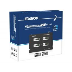 Edision Modulador HDMI 3n1 Quad a DVB-T DVB-C ISDB-T