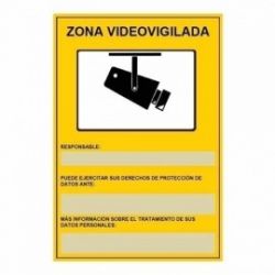 CSMR CSM-RGDP-CCTV Señalización homologada de advertencia para…