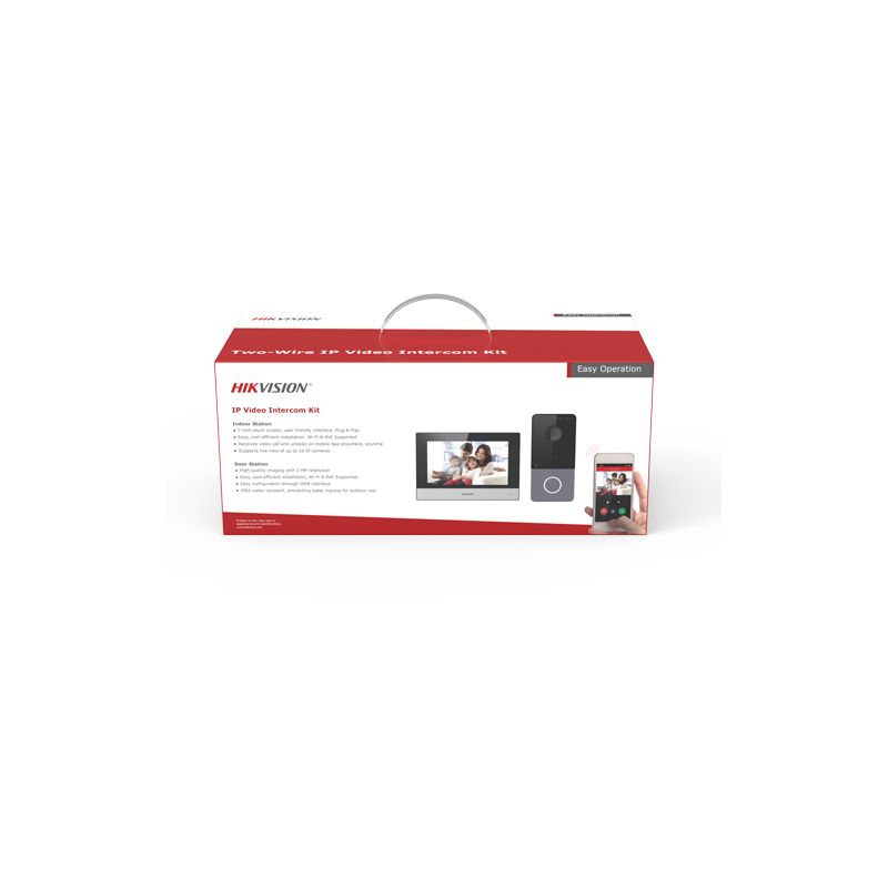 Hikvision Basic DS-KIS603-P(B) IP video door entry kit with 1…