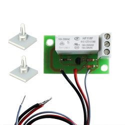 CSMR MDN12 12 Vdc relay circuit with switched contacts.