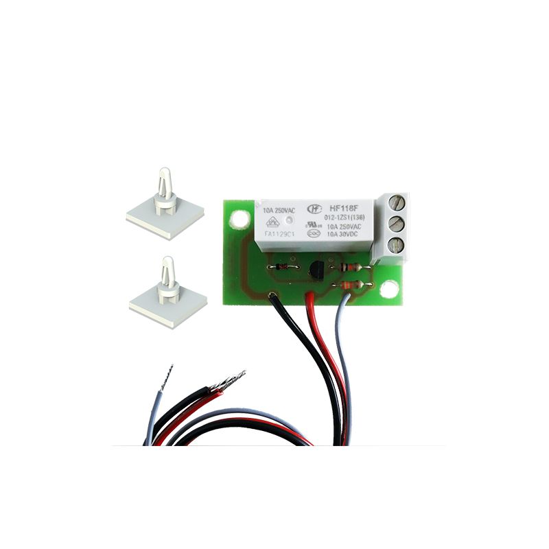 CSMR MDN12 12 Vdc relay circuit with switched contacts.