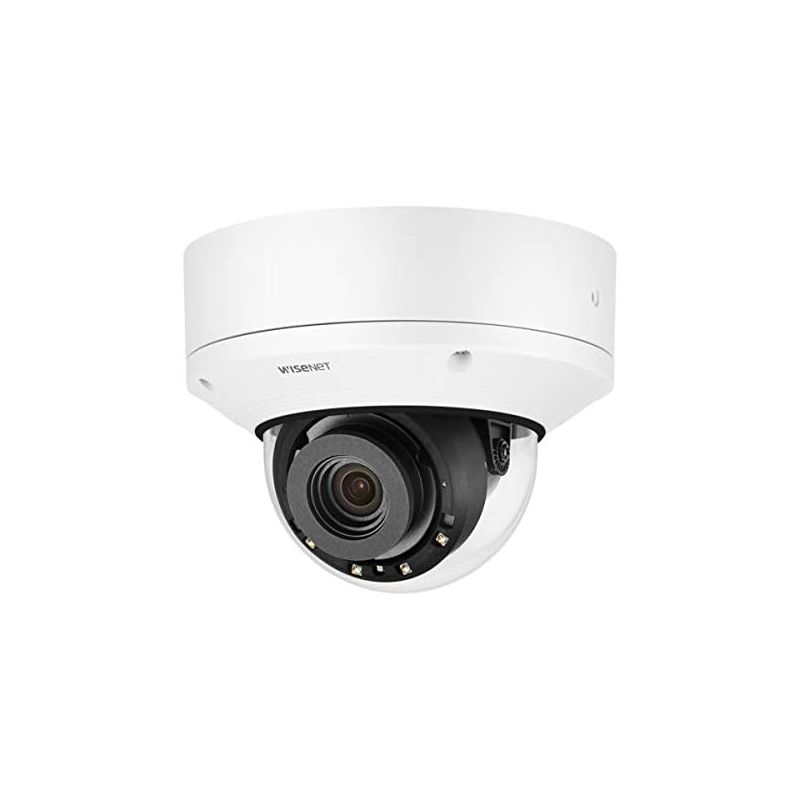 Wisenet PND-A9081RV Mini-dôme IP 8Mpx avec AI, IR 30 m, optique…