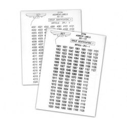 Ziton ZPL 1 Identification labels for Loop 1.