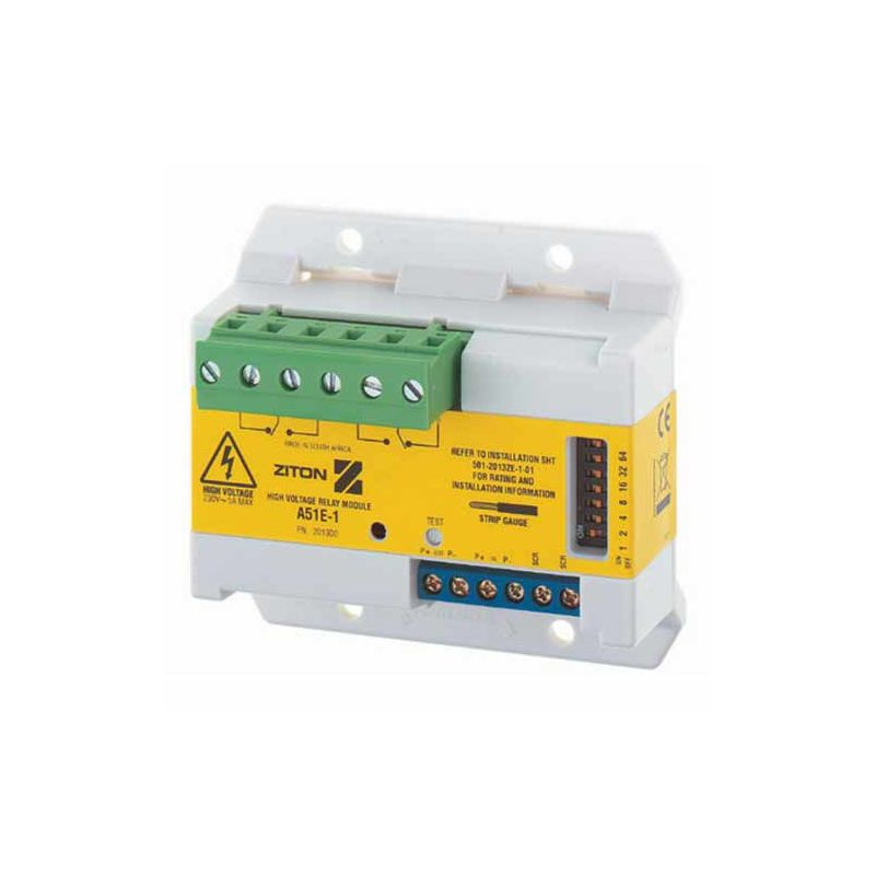 Ziton A51E-1 High voltage relay module for Ziton analog systems.