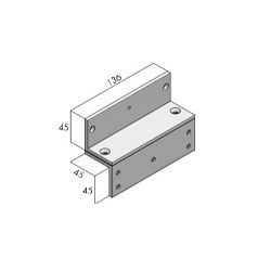 Openers MBAX180-Z Equerre de fixation en Z pour MEX100