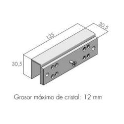 Openers MHAX180-U Support de fixation en U pour MEX100