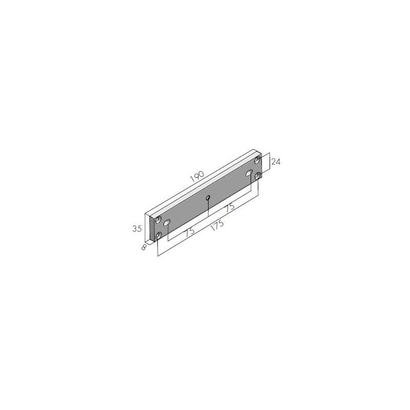 Openers MRF820 MEX500/530 mounting kit on fire door