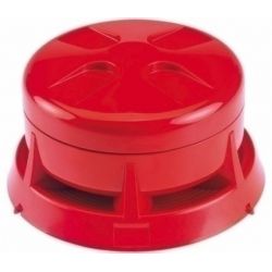 Ziton ZP755R-2R Loop powered analog indoor siren. Red color.