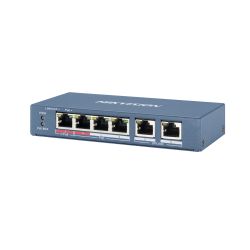 Hikvision Basic DS-3E0106HP-E PoE+ switch with 4 copper ports…