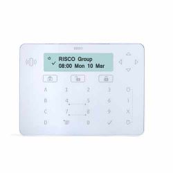 Risco RPKELPWT000B Teclado de toque elegante branco com leitor…