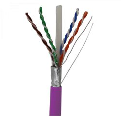 Cable de Datos DK6000A F/UTP Cat 6A Dca Cu 23AWG LSFH Ø 7,3mm Violeta 500m Televes