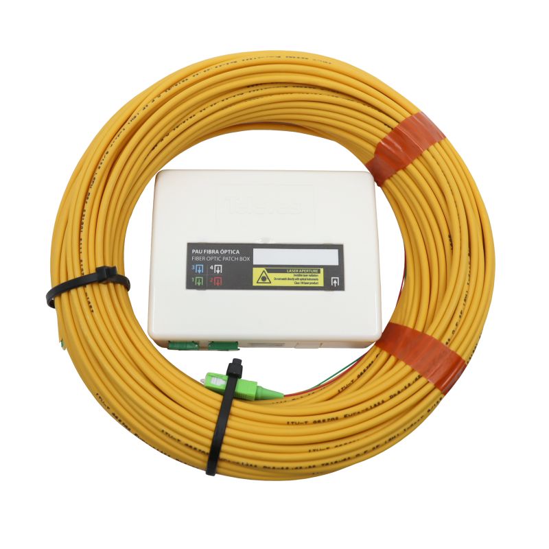 PAU of FO 2 to 4 Outputs: 2 Dca Fibers of 40m. Preconnectorized at one end Televes