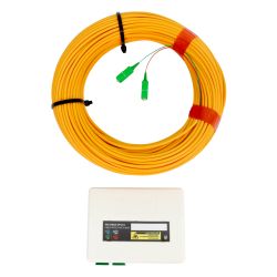 PAU de FO 2 a 4 Saídas: 2 Dca Fibras de 40m. Pré-conectorizado em uma extremidade Televés