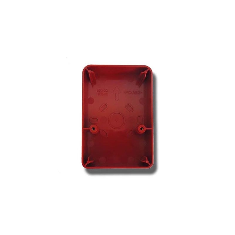 Fireclass D-BOXR Base haute pour sirènes FC440. Couleur rouge