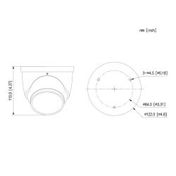 Dahua IPC-HDW5449H-ASE-D2 Dôme IP H265 4M DOUBLE OBJECTIF…