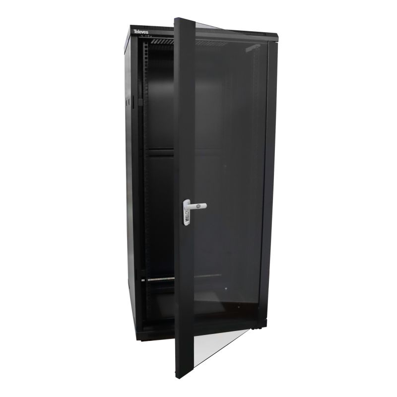 Rack 19" rack for 27 units. 600x1342x600mm. Floor installation Televes