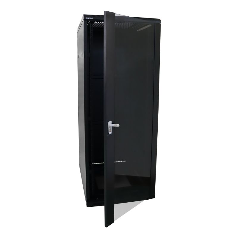 Rack 19" rack for 37 units. 600x1790x800mm. Televes floor installation