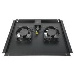 Tray 2 Ceiling Fans for Rack 19 "and 600mm deep, 390m3/h Televes