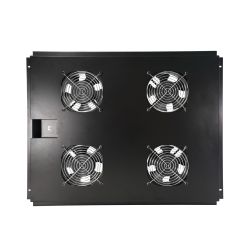 Bandeja 4 Ventiladores de Teto para Rack 19" e 800mm de profundidade, 780m3/h Televés