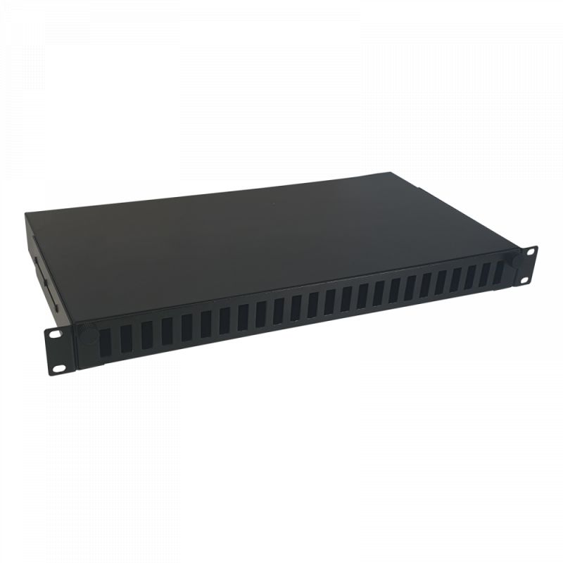 Bandeja F.O. para Rack 19" 1U, Hasta 24 Conectores SC Duplex o LC Quad (Profundidad 236mm) Televes