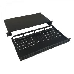 Plateau FO pour rack 19" 1U, jusqu'à 24 connecteurs SC Duplex ou LC Quad (profondeur 236 mm) Televes