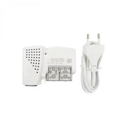 Amplificateur domestique PicoKom 1e/2s EasyF : 47-694MHz G 10/16dB Vs 98/101dBμV + alimentation Televés