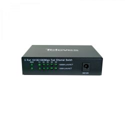 Commutateur Ethernet Layer2, ingérable 5 ports 10/100/1000 Mbps Televes