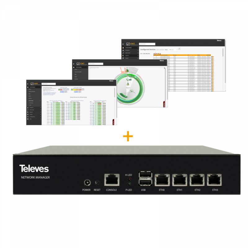 Lite server + Monitoring software + License (up to 128 devices) Televes