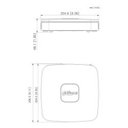 Dahua NVR2104-S3 NVR 4ch 80Mbps H265 HDMI 1HDD