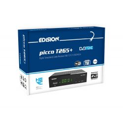 Edision Picco T265+ Récepteur numérique terrestre et câble FullHD DVB-T2/C H265 HEVC 10 Bit