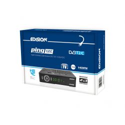 Edision Ping T2/C Receptor digital terrestre y por cable FullHD DVB-T2/C H265 HEVC 10 Bit