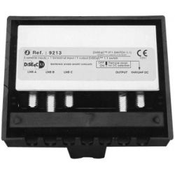 Johansson 9213 Switch Diseqc inputs 3 Sat + 1 Terr