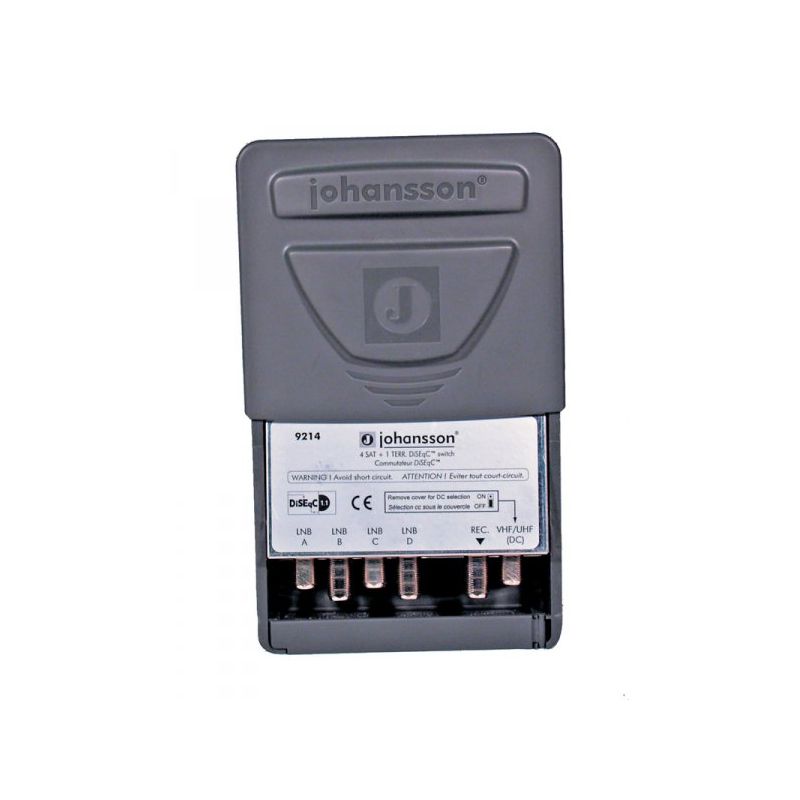 Johansson 9214 Switch Diseqc entradas 4 Sat + 1 Terr