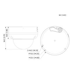 Dahua IPC-HDBW3441R-ZS-S2 Dome IP H265 4M DN SMART WDR Starlight…