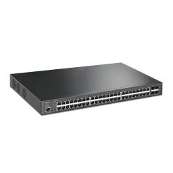 TP-Link JetStream 48-Port Gigabit and 4-Port 10GE SFP+ L2+ Managed Switch with 48-Port PoE+