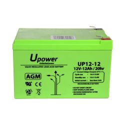 BATT-1212-U - Upower, Batería recargable, Tecnología plomo ácido…