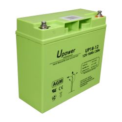 BATT-1218-U - Batería plomo ácido AGM, Voltaje 12 V, Capacidad…