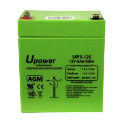 BATT-1250-U - Batería plomo ácido AGM, Voltaje 12 V, Capacidad 5.0…