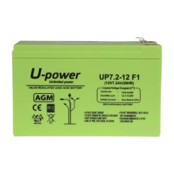 BATT-1272-U - Upower, Bateria recarregável, Tecnología chumbo…