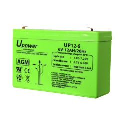 BATT-6012-U - Upower, Bateria recarregável, Tecnología chumbo…