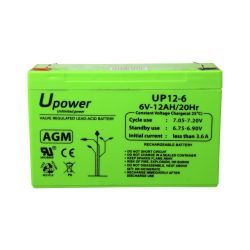 BATT-6012-U - Upower, Rechargeable battery, AGM lead-acid…