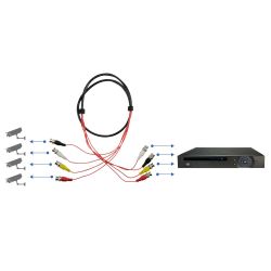 BNC4-45 - Prepared multiple cable, Male BNC to male BNC, 4…