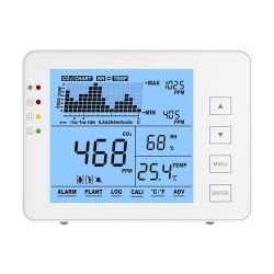 MT-CO2-1200P - Medidor de CO2, temperatura y humedad, Con alarma…