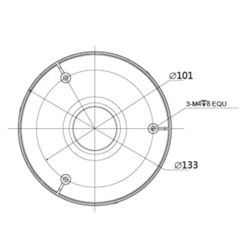 Dahua PFA103 - X-Security, Soporte de techo, Apto para domos…