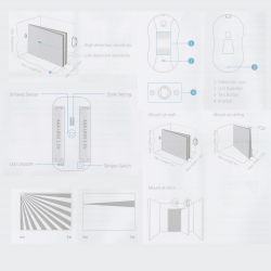 Chuango PIR-800 - Détecteur PIR type rideau, Sans Fils, Antenne…